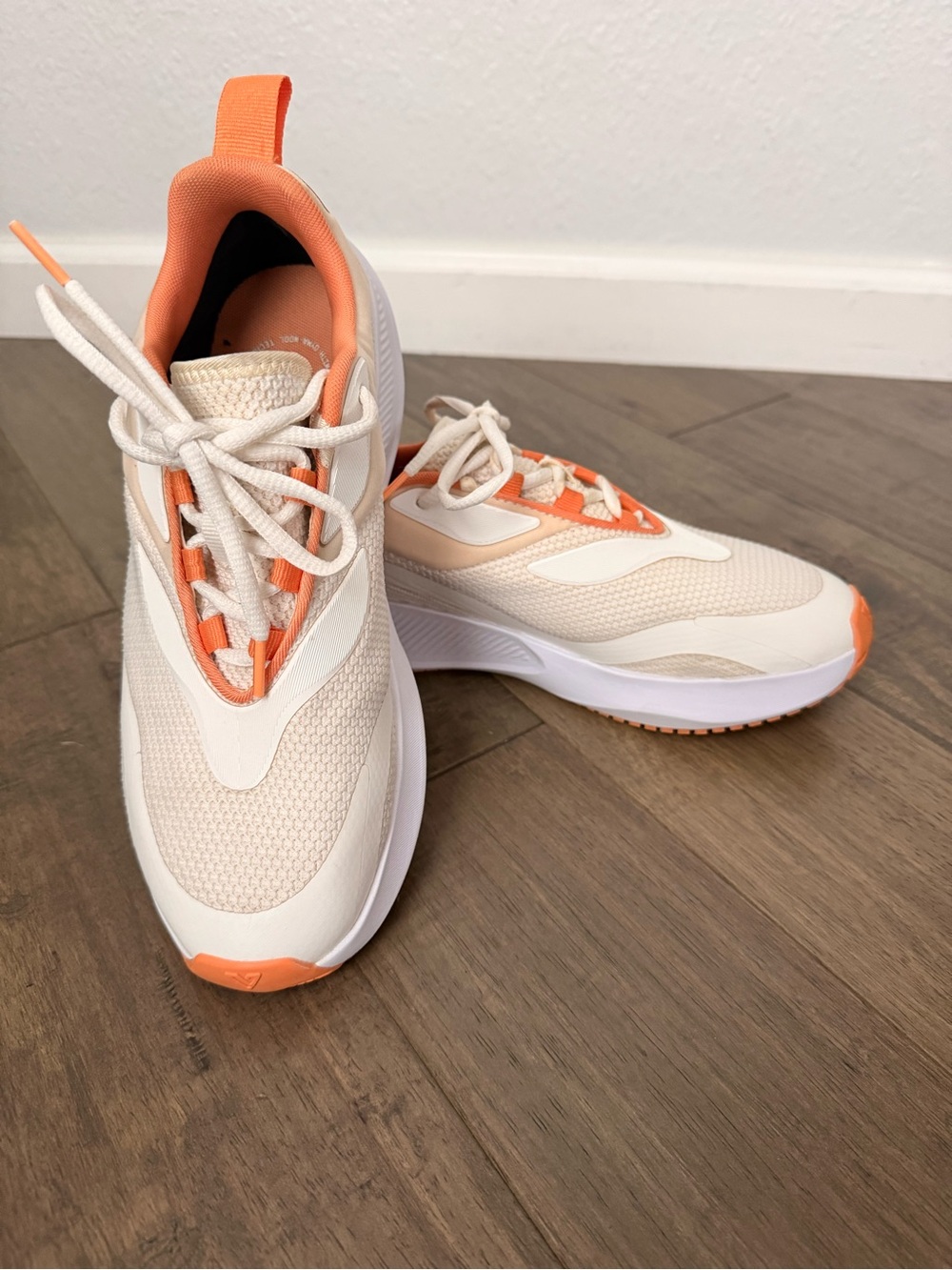 Vessi Tidal Men’s Cream and Orange Athletic Sneakers Waterproof Running Shoes